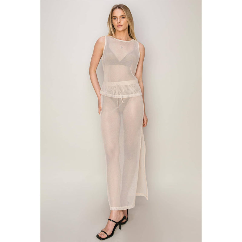 HYFVE Metallic Knit Skirt
