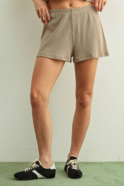 Miou Muse Waffle Knit Lounge Shorts