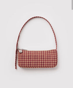 Baggu Nylon Pochette - Tan Houndstooth