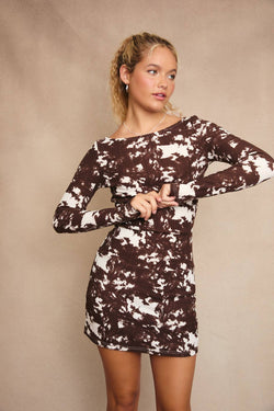 Le Lis BOAT NECK LOW WAIST KNIT DRESS
