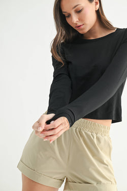 Mono B Organic Cotton Elegancefit Long Sleeve Top