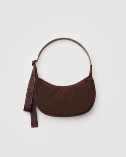 Baggu Small Nylon Crescent Bag - Coffee