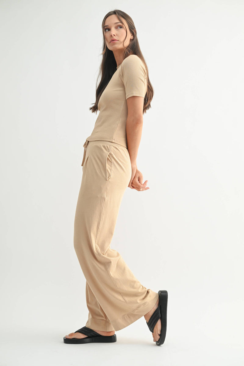 Mono B Vintage Ease Pima Cotton Pant