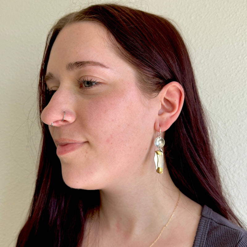 Fluff Hardware Billie Earrings (Mother of Pearl)