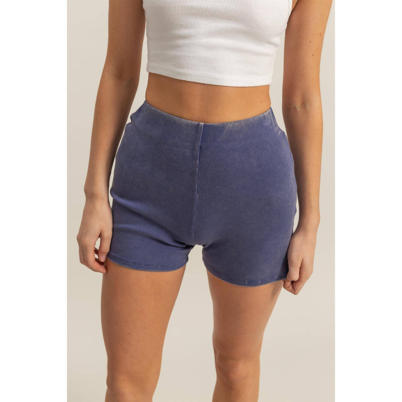 HYFVE High Waist Ribbed Fitted Biker Shorts