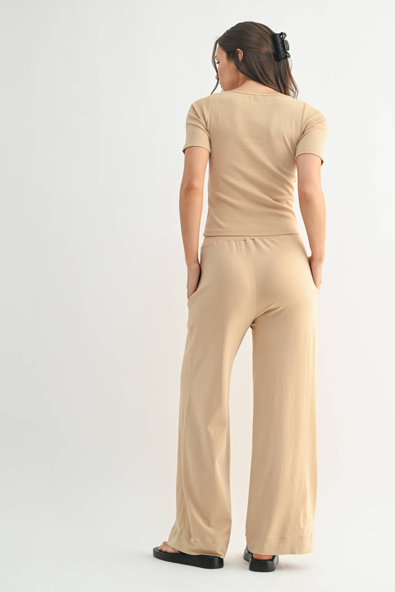 Mono B Vintage Ease Pima Cotton Pant