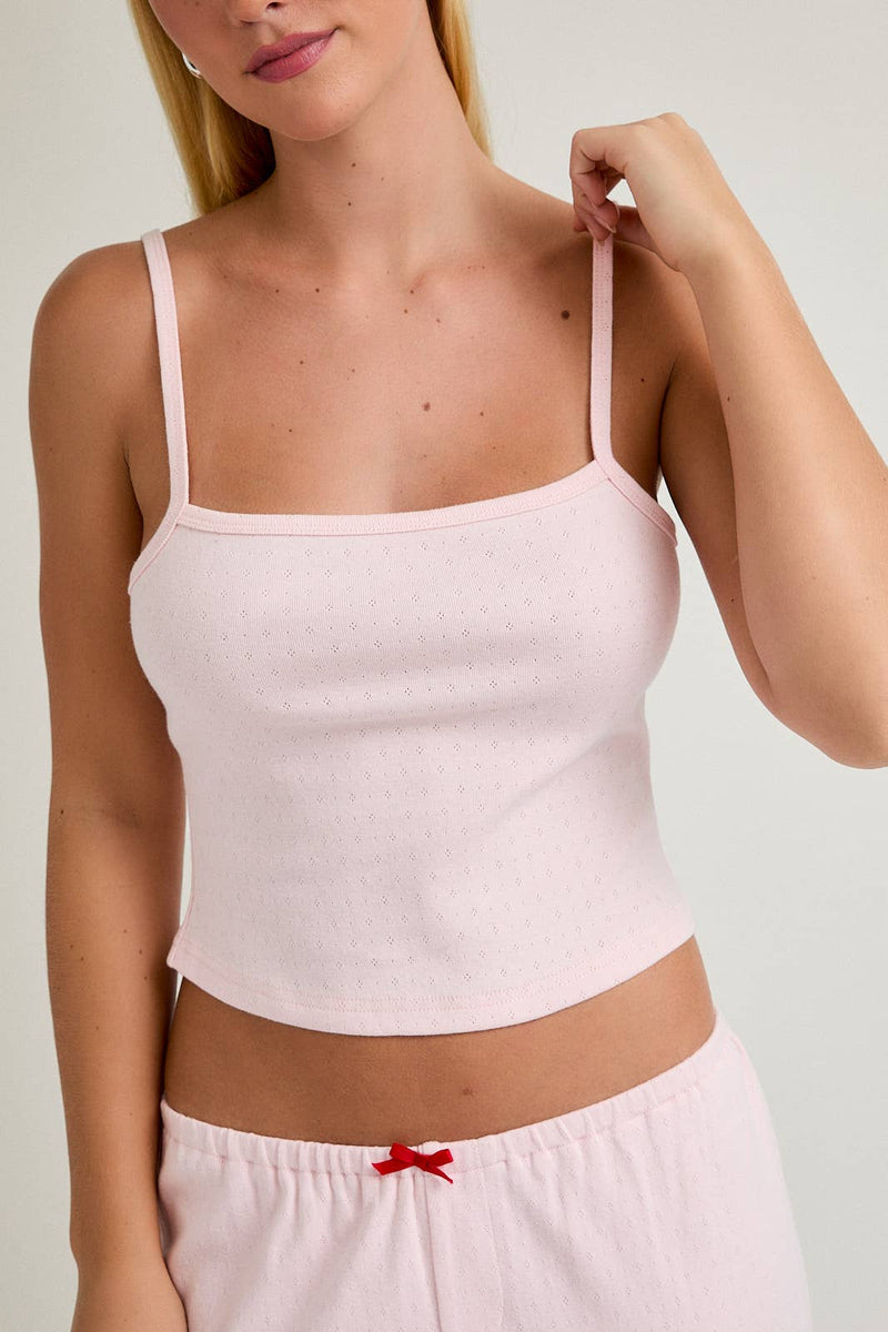Le Lis SLEEVELESS POINTELLE TOP