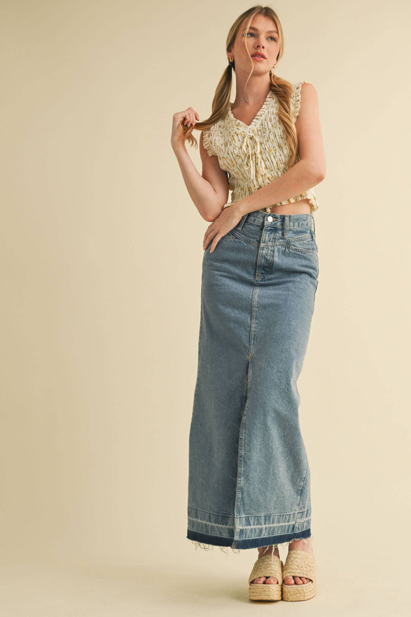 &merci Smocked Ruffle Top