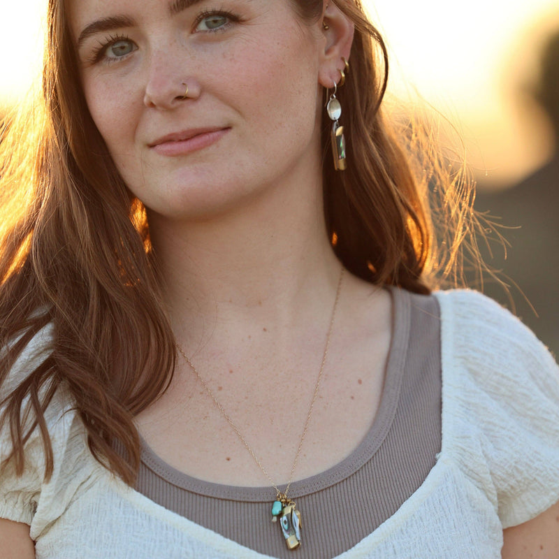 Fluff Hardware Billie Earrings (Abalone)
