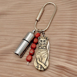 Fluff Hardware Tomcat Purse Charm