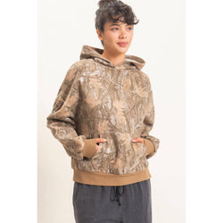 HYFVE Tree Camouflage Hoodie With Kangaroo Pocket