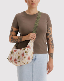 Baggu Medium Nylon Crescent Abstract Floral