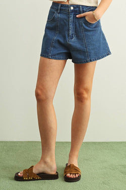 MIOU MUSE STRETCH DENIM SHORTS