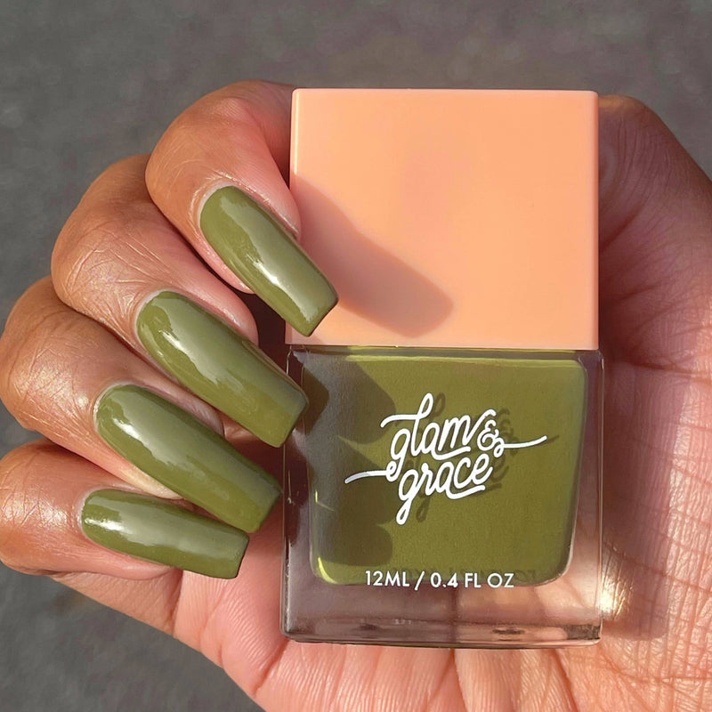 Glam & Grace Non-Toxic Nail Polish - Forest