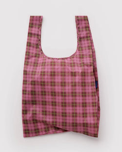 BAGGU STANDARD IN AZALEA PINK TARTAN