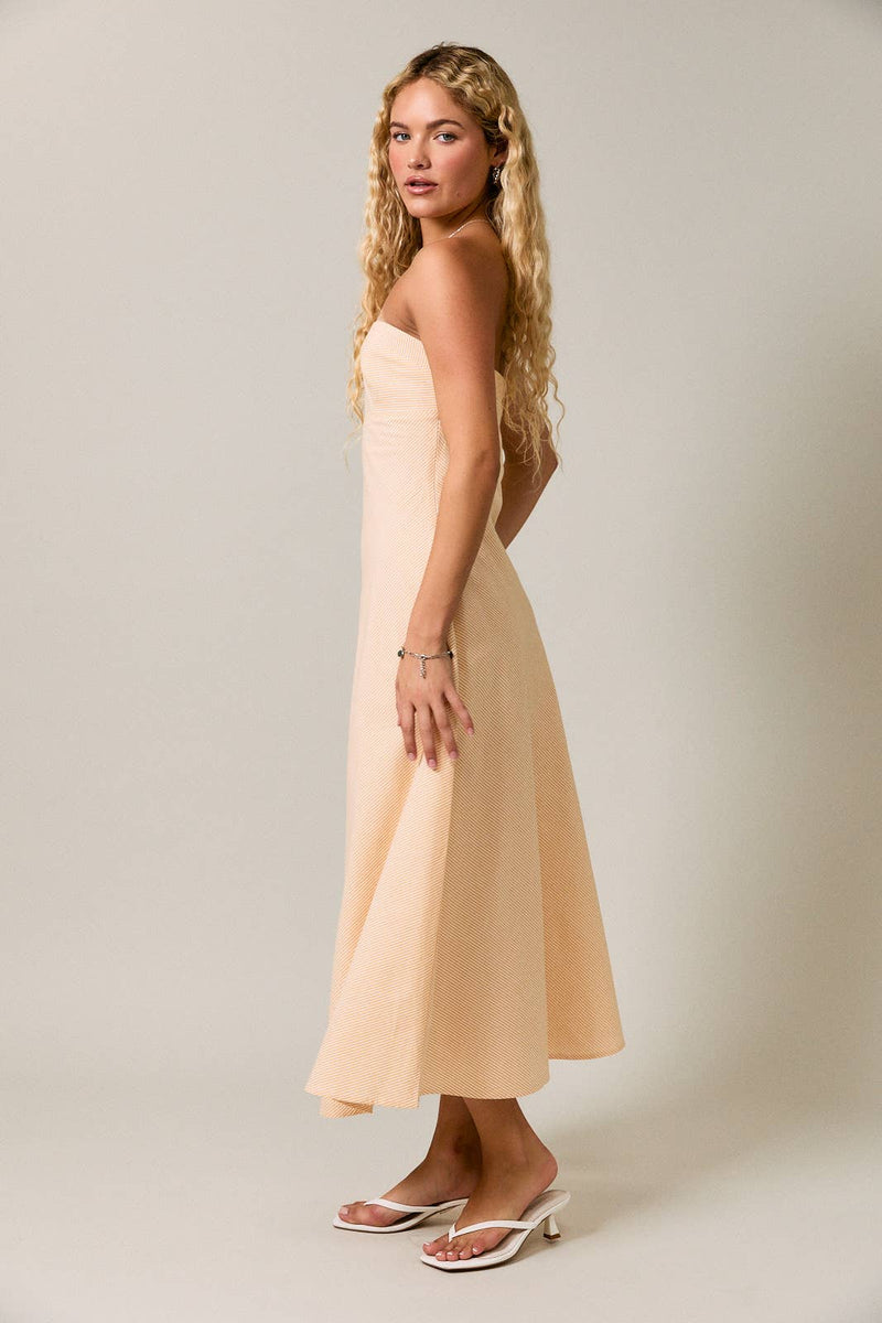 Le Lis TUBE FLARE MIDI DRESS