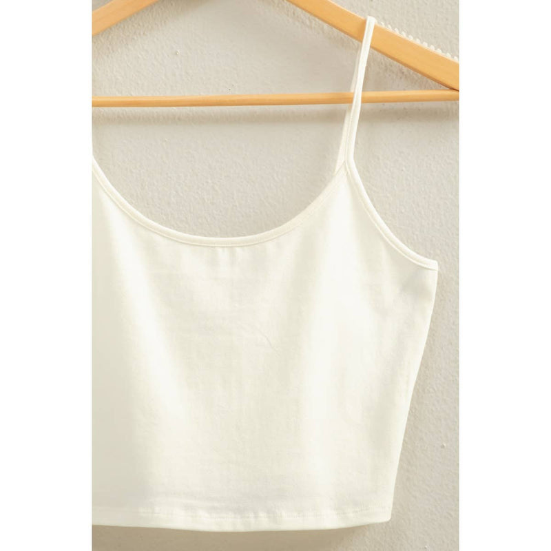 Double Zero Basic Cropped Cami Top