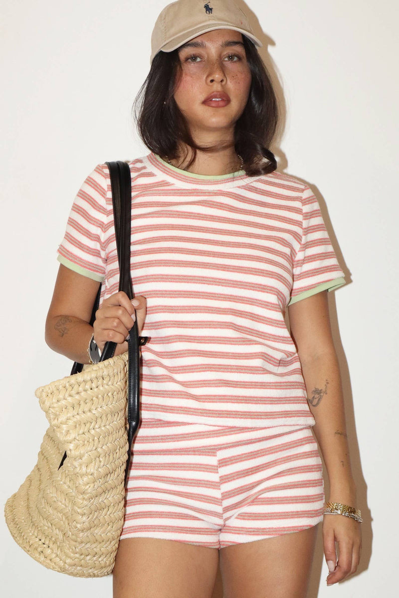 Bailey Rose Striped Knit Lounge Shorts