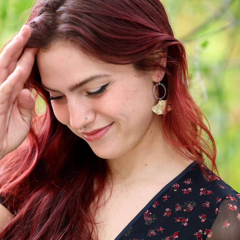 Fluff Hardware Ginkgo Earrings