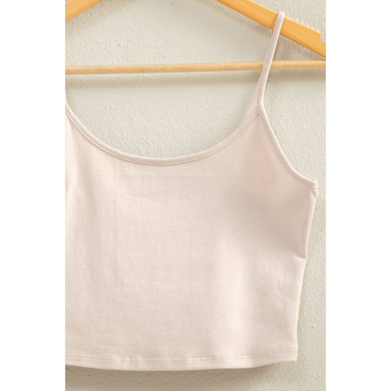 Double Zero Basic Cropped Cami Top