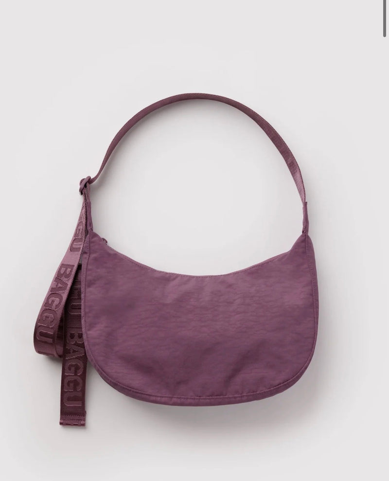Baggu Medium Nylon Crescent Bag - Wild Plum