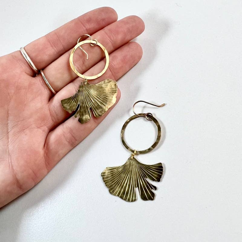 Fluff Hardware Ginkgo Earrings