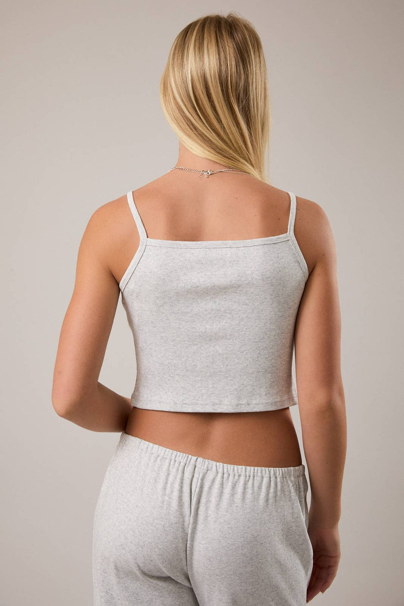 Le Lis SLEEVELESS POINTELLE TOP