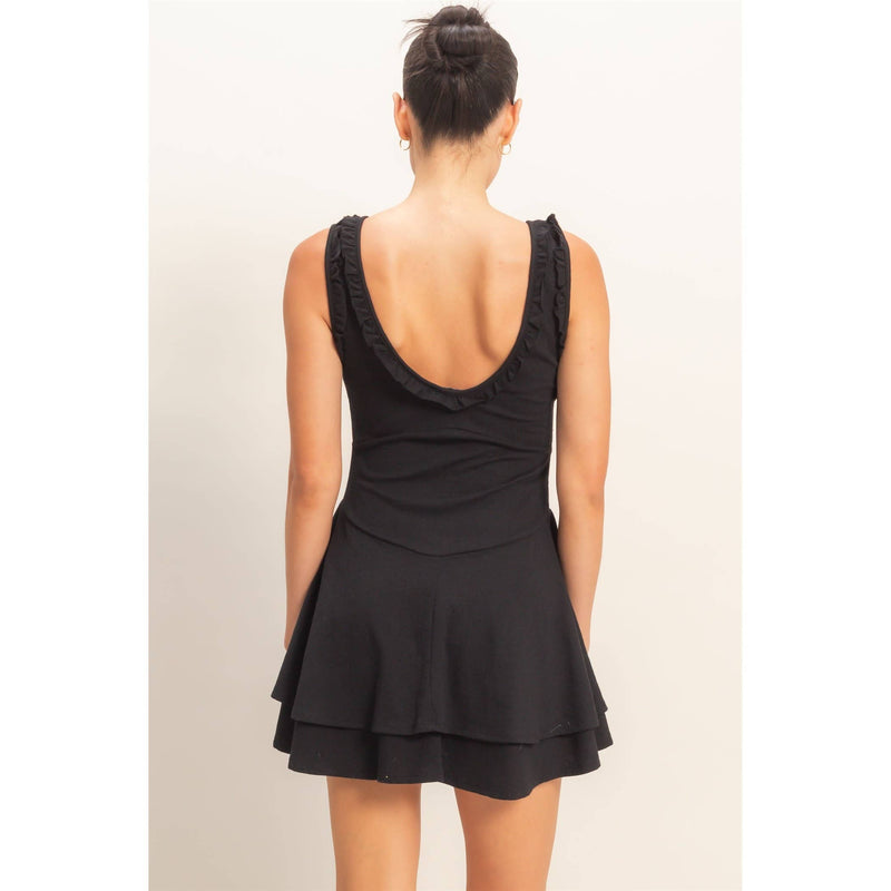HYFVE Ruffled Scoop Neck Dress