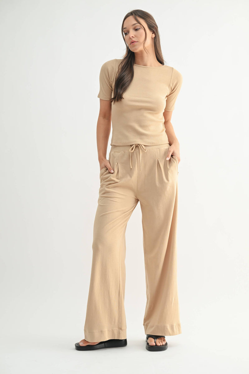 Mono B Vintage Ease Pima Cotton Pant