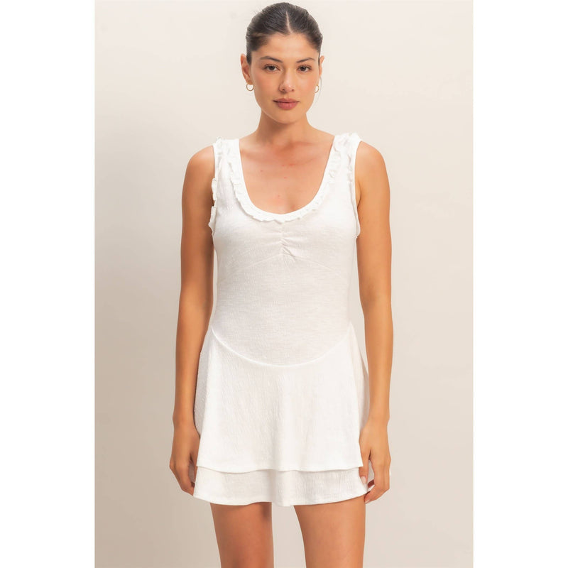 HYFVE Ruffled Scoop Neck Dress