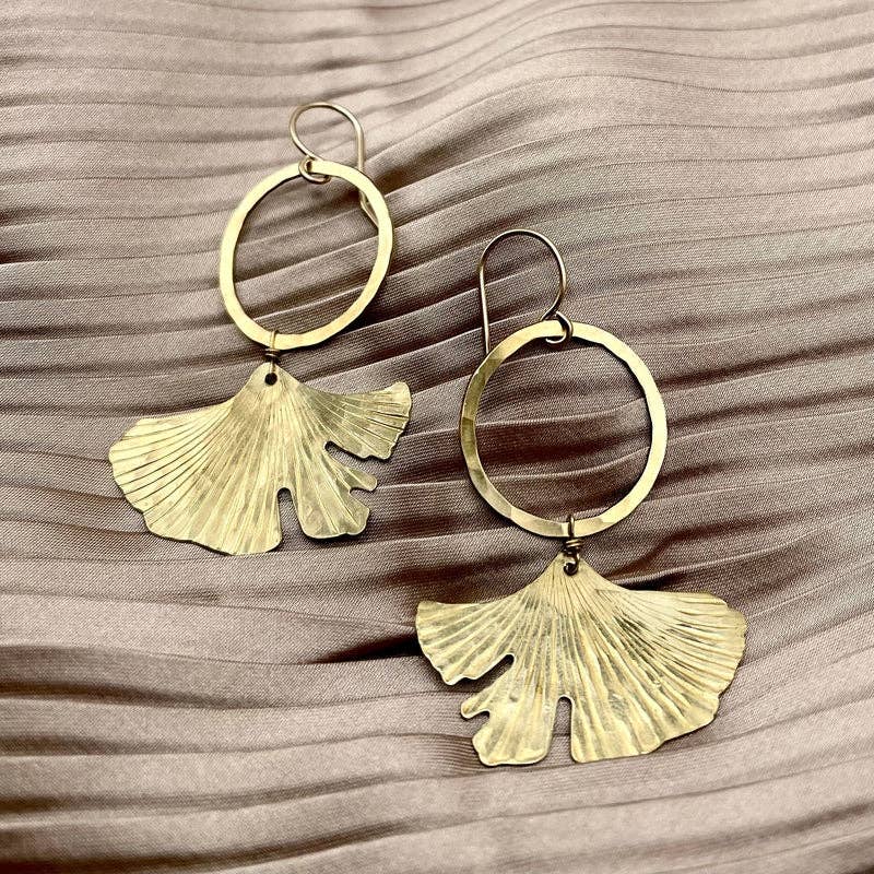 Fluff Hardware Ginkgo Earrings