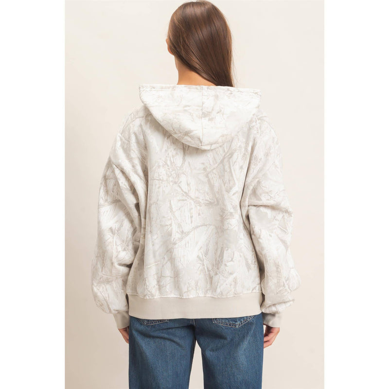 HYFVE Tree Camouflage Zip-Up Hoodie