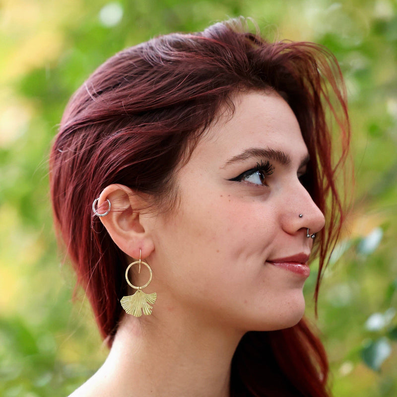 Fluff Hardware Ginkgo Earrings