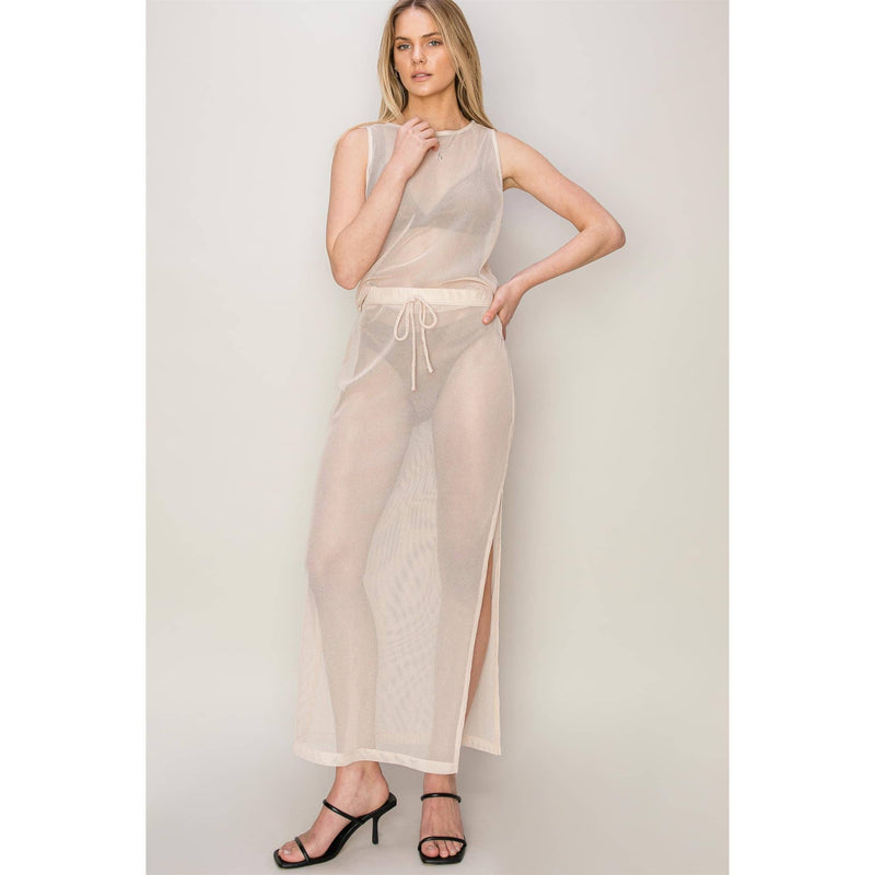 HYFVE Metallic Knit Skirt