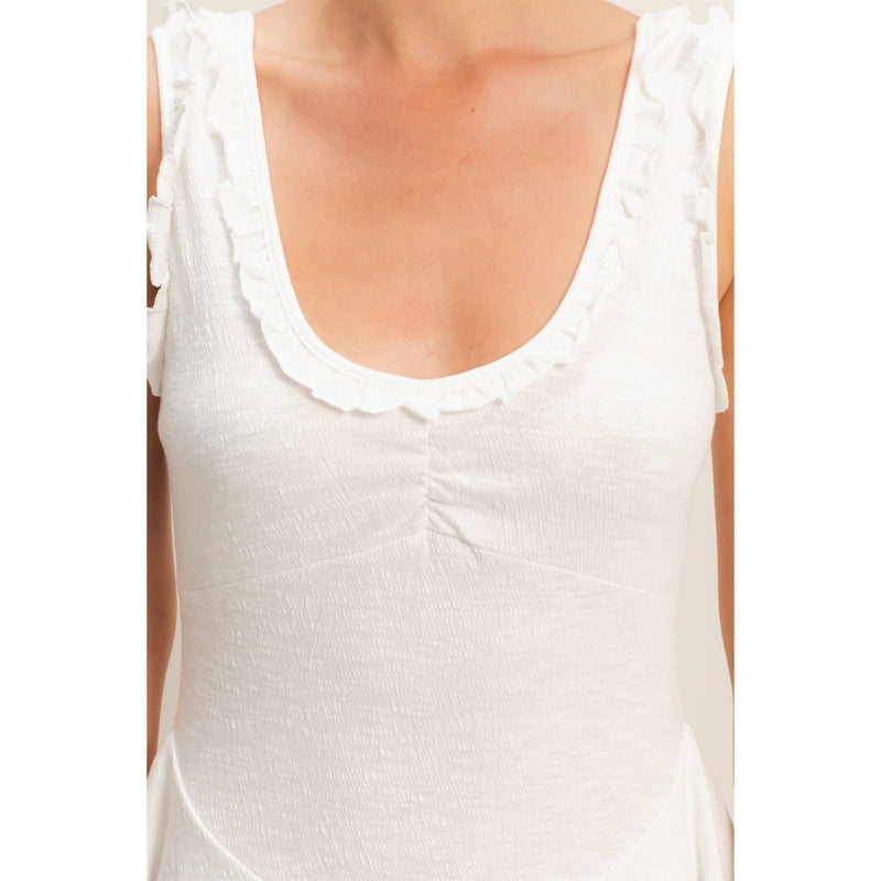 HYFVE Ruffled Scoop Neck Dress