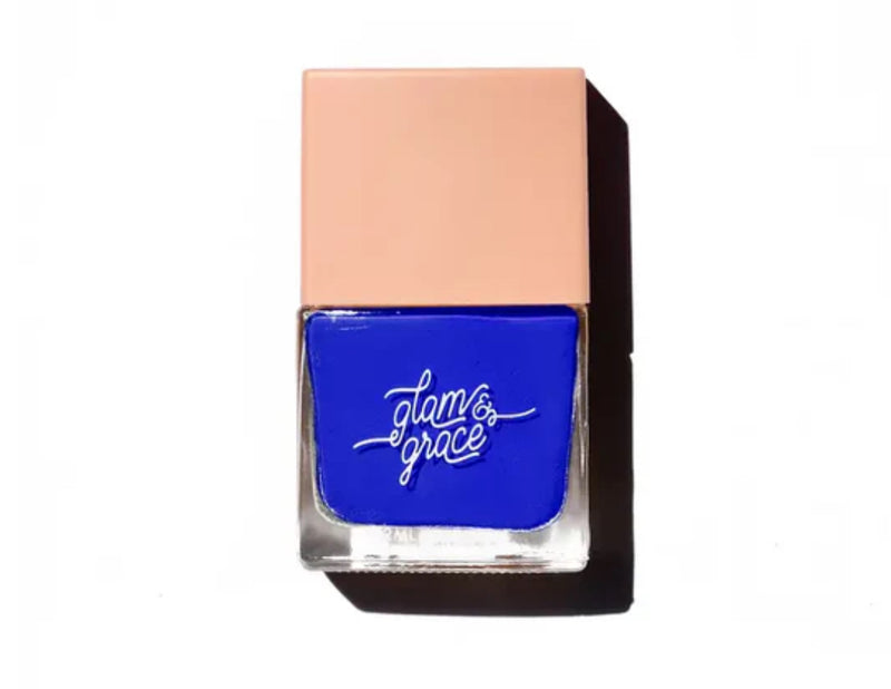 Glam & Grace Non-Toxic Nail Polish - Cobalt