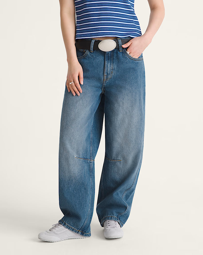 Vans Check 5 Barrel Jeans in Vintage Indigo