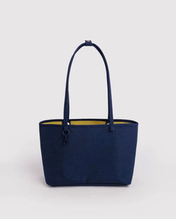 BAGGU MEDIUM NYLON REVERSIBLE TOTE - NAVY MIX