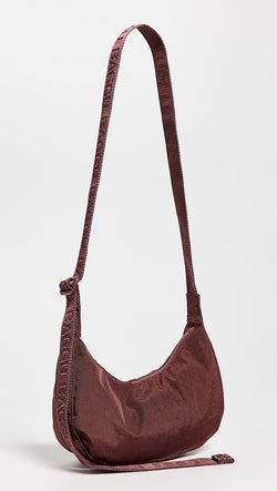 Baggu Small Crescent Nylon Mahogany