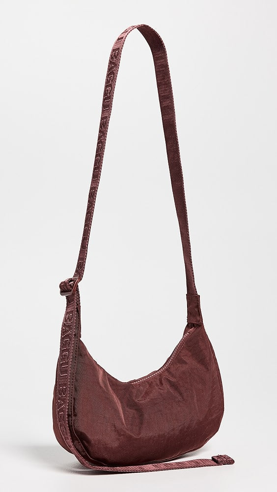 Baggu Small Crescent Nylon Mahogany