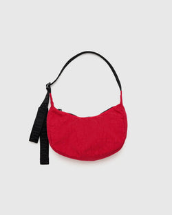 Baggu Small Nylon Crescent Bag Candy Apple Red