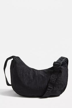 Baggu Medium Nylon Crescent Bag Black