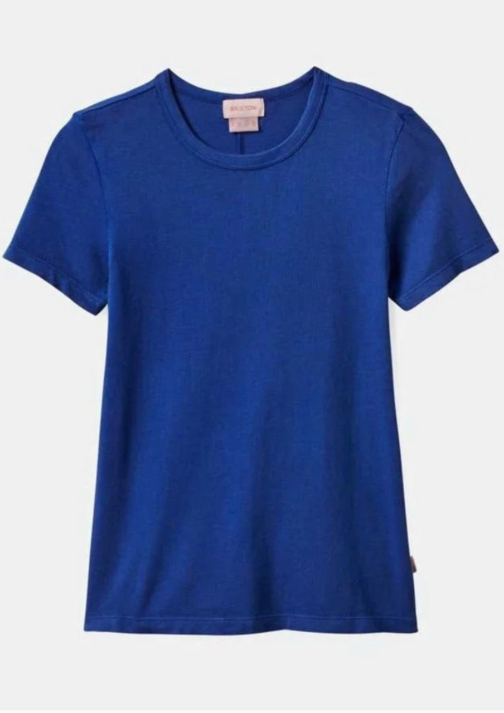 Brixton Carefree Organic Cotton Crew Blue T-Shirt Women’s