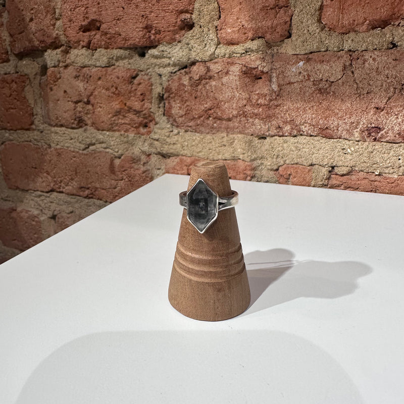 Smokey Quartz Silver Ring by Leora Coronel