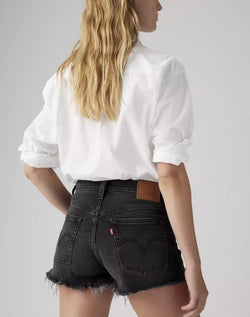 Levi's 501 Original Fit High Rise Women's Shorts- Step On It- Black