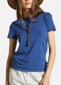 Brixton Carefree Organic Cotton Crew Blue T-Shirt Women’s
