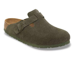 Birkenstock Boston BS Narrow Fit Thyme Suede