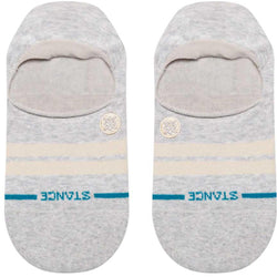 Stance No Show Height Heather Gray Striped Sock Women’s