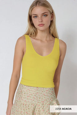 Nikibiki Reversible Ribbed Crop Tank
