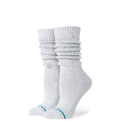 STANCE WOMENS ICON SLOUCH CREW SOCK HEATHER GREY